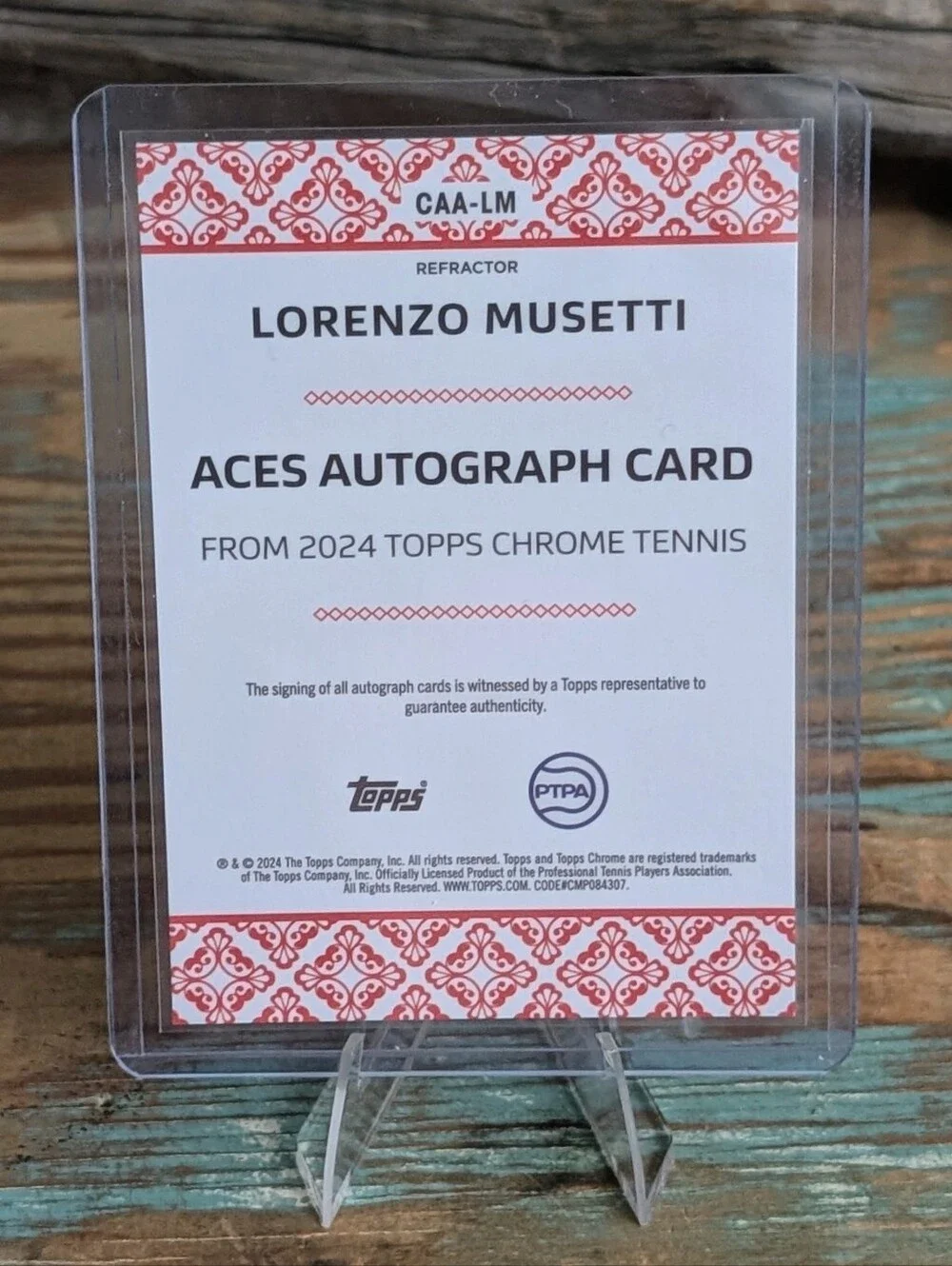 2024 Topps Chrome #CAA-LM Lorenzo Musetti Aces Auto 77/99